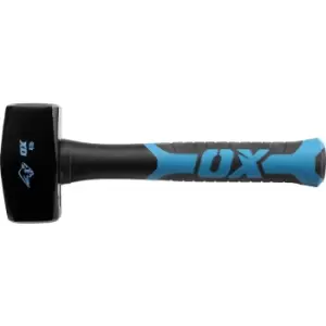 OX Trade Fibreglass Handle Club Hammer 4lb Steel