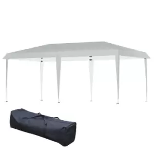 Outsunny 6 X 3M Pop Up Gazebo Patio Party Event Heavy Duty Canopy - Grey