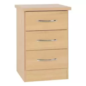 Seconique Nevada 3 Drawer Bedside - Sonoma Oak Effect