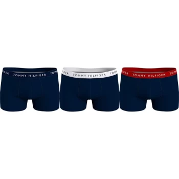 Tommy Bodywear 3 Pack Trunks - Navy WB