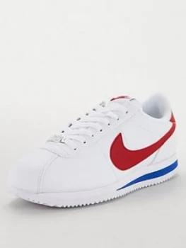 Nike Cortez Basic Leather - White/Red/Blue