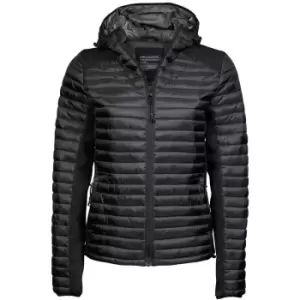 Tee Jays Womens/Ladies Aspen Crossover Jacket (S) (Jet Black Melange)