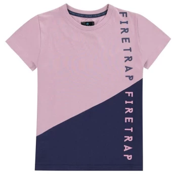 Firetrap Short Sleeve T-Shirt Junior Boys - Summer Berry