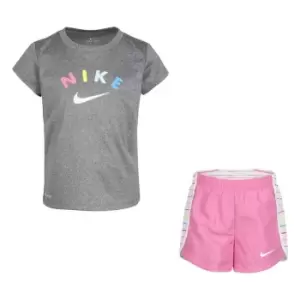 Nike Aop Short Set Bb99 - Pink