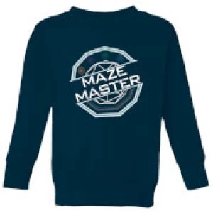 Crystal Maze Maze Master Kids Sweatshirt - Navy - 11-12 Years