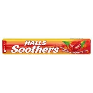 Halls Soothers Peach Raspberry