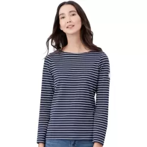 Joules Womens Harbour Classic Boat Neck Long Sleeve Top UK 14- Bust 39.5' (100cm)