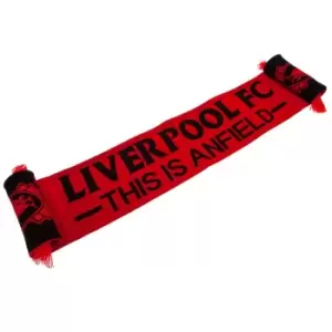 Liverpool FC TIA Crest Scarf (One Size) (Red/Black)