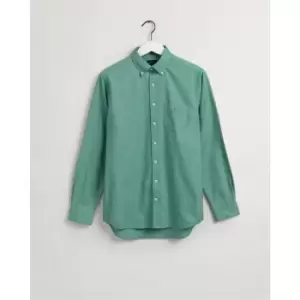 Gant Long Sleeve Oxford Shirt - Green