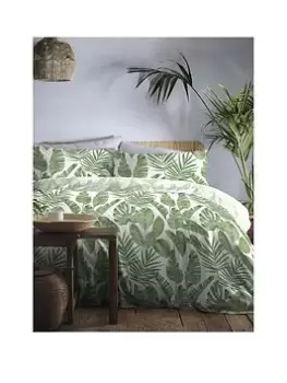 Dreams & Drapes D&D Tahiti Tropical Print Duvet Set - Sb