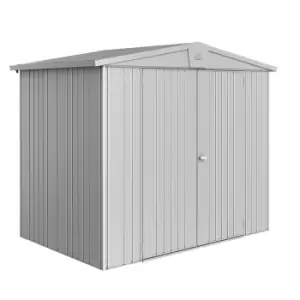 Biohort Europa Size 3 Metal Shed 8' x 5' - Metallic Silver