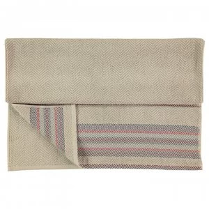 Gray and Willow Gray Jim Chevron Border Towel - Grey