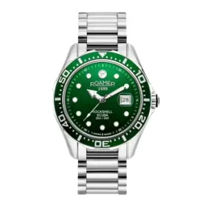 Roamer 220858 41 75 50 Rockshell Mark III Scuba Green Dial Wristwatch