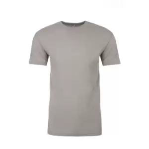 Next Level Adults Unisex Suede Feel Crew Neck T-Shirt (XXL) (Light Grey)