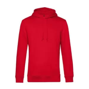 B&C Mens Organic Hooded Sweater (3XL) (Red)