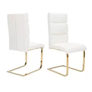 Set Of 2 Antibes Dining Chairs White