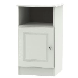 Robert Dyas Montego Ready Assembled 1-Door Bedside Table - Ash Grey