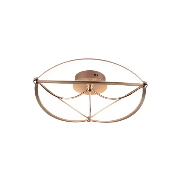 Charivari Modern 42W LED Semi Flush Light Brass Matt 3000K