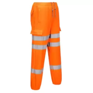 Portwest Hi Vis Cargo Pocket Joggers Orange M