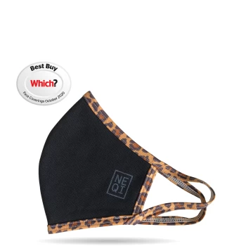 NEQI Face Coverings - Leopard Print - Adult/S-M