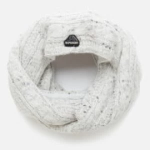 Superdry Womens Gracie Cable Snood - Winter White Tweed