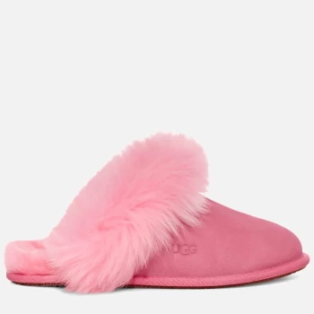 UGG Womens Scuff Sis Suede/Sheepskin Slippers - Pink Rose - UK 3