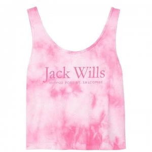 Jack Wills Reboulin Tie Dye Vest - Pink