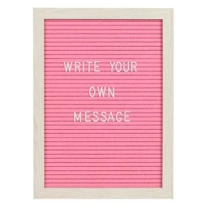 Pink and White Cinema Letter Board