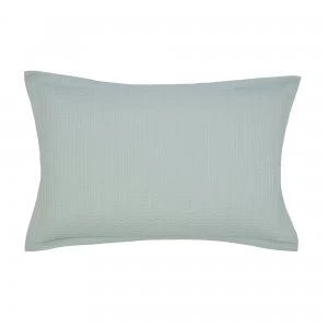 Dabble Lough Green 100% Cotton Oxford Pillowcase Light Green