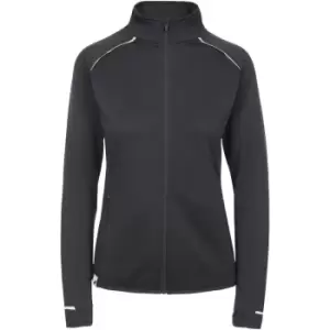 Trespass Womens Evie Sweat Wicking Full Zip Gym Top 14/L - Bust 38' (96.5cm)