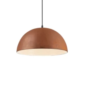 Folk 1 Light Dome Ceiling Pendant Light Weathered