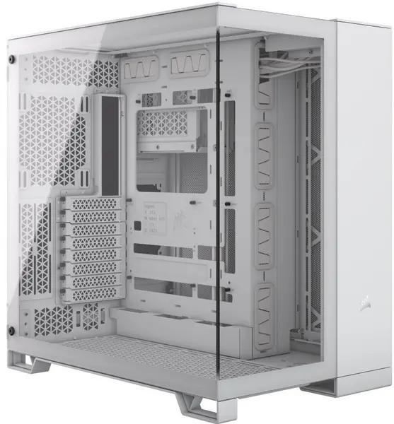 CORSAIR 6500X Mid-Tower Dual Chamber PC Case - White