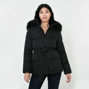 Firetrap Luxe Bubble Jacket Ladies - Black