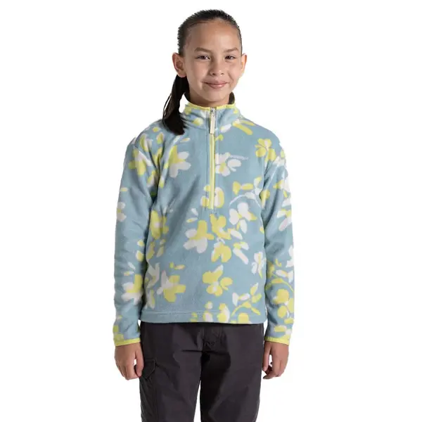 Craghoppers Girls Bachas Half Zip Fleece Jacket 5-6 years - Chest 23.25-24' (59-61cm)