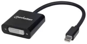 Manhattan Mini DisplayPort 1.2a to DVI-I Dual-Link Adapter Cable,...