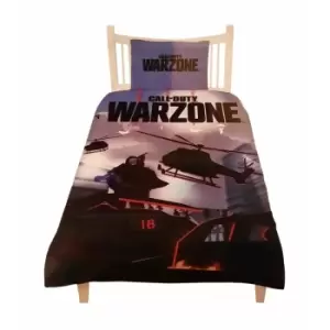 Drop In Duvet Cover Set (Single) (Blue/Black) - Call Of Duty:warzone