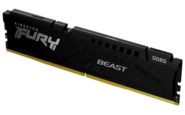 Kingston Fury Beast 8GB (1x8GB) 5200MHz C36 DDR5 Memory - Black - KF552C36BBE-8