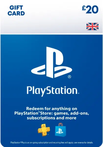 Sony PlayStation Store £20 PSN Top Up Gift Card