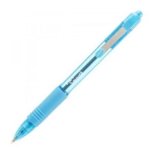 Zebra Z-Grip Smooth Ballpoint Pen Medium 1.0mm Tip 0.7mm Line Light Blue - Pack of 12 Pens