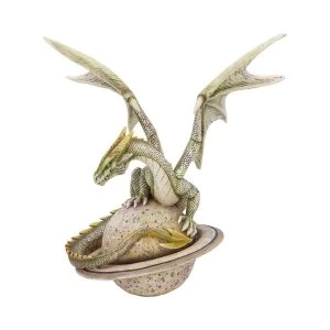 Saturn Guardian Green Planet Dragon Figurine