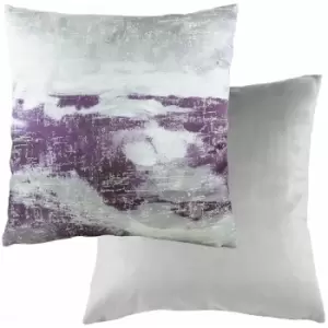 Evans Lichfield - Landscape Abstract Print Cushion Cover, Dark Steel/Purple, 43 x 43 Cm