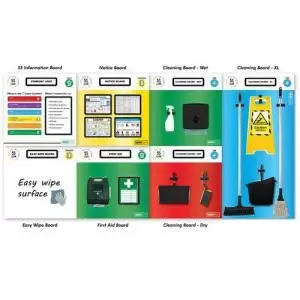 Modulean - Notice Board - 4 Frames - Blue