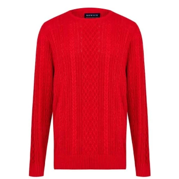 Howick Crosby Cable Knit Sweater - Burnt Orange