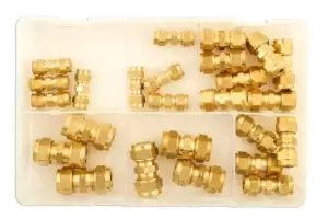 Assorted Brass Tube Couplings MM Box Qty 25 Connect 31879