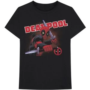 Marvel Comics - Deadpool Cover Mens XX-Large T-Shirt - Black