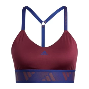 adidas All Me Light Support Training Bra Womens - Victory Crimson / Victory Blue