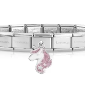 Nomination Classic Silver Unicorn Pendant Charm Bracelet