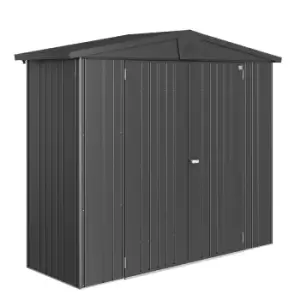 Biohort Europa Size 2A Metal Shed 8' x 3' - Dark Grey