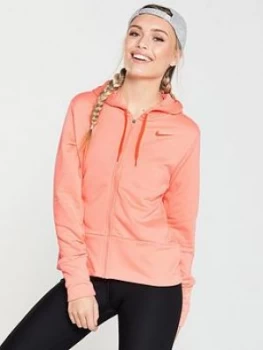 Nike Training Dry Full Zip Hoodie Pink Size S Women