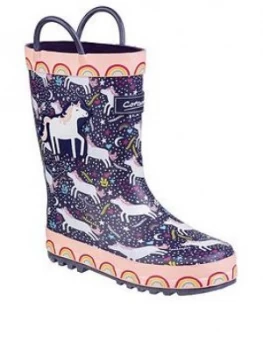 Cotswold Girls Unicorn Wellington Boots